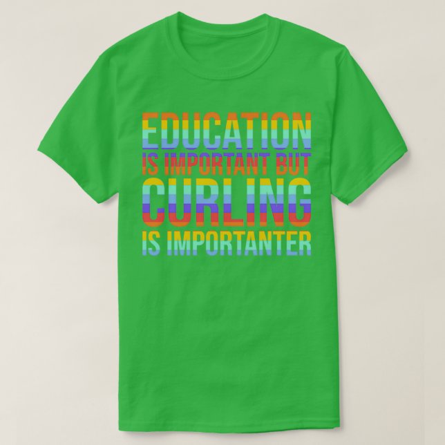 Camiseta O Curling É Importante 2 (Frente do Design)