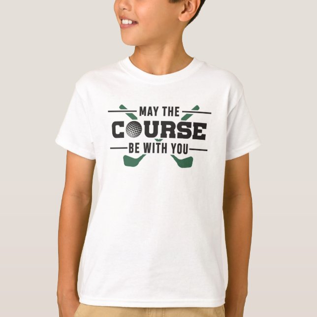 Camiseta O Curso Estará Com O Seu Golfe Engraçado Presente (Frente)