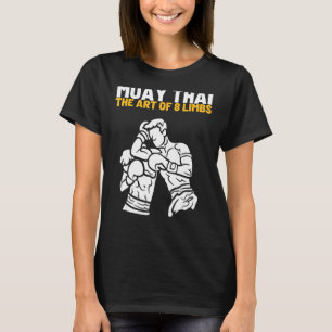 Camiseta O De 8 Membros Muay Thai Martial Kick Boxing Luta