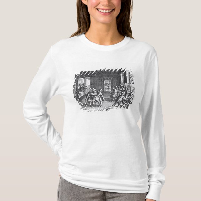 Camiseta O Defenestration de Praga em 1618 (Frente)