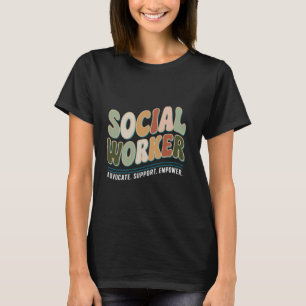 Camiseta O defensor da justiça social dá poder ao trabalho