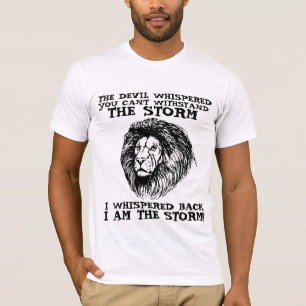 CAMISETA O DEMÔNIO SUSSURROU VOCÊ NÃO PODE SUPORTAR A TEMPE