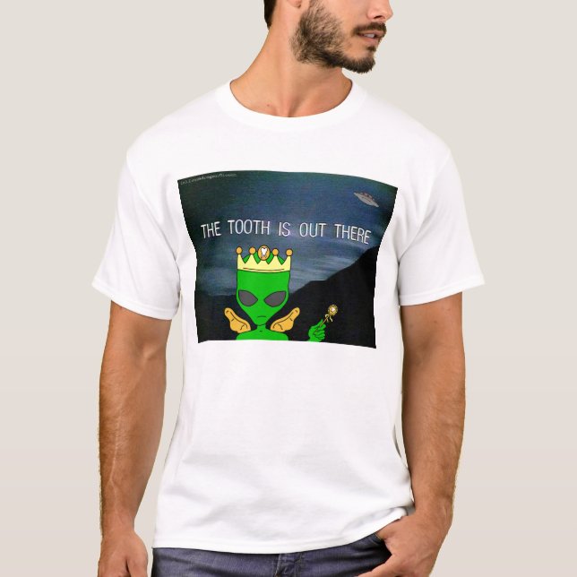 Camiseta O dente está para fora lá (Frente)