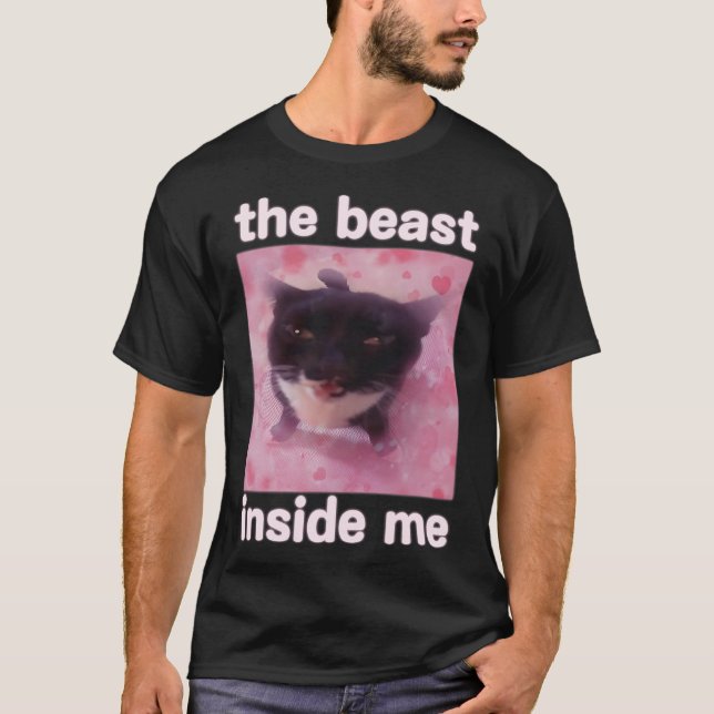 Camiseta O Dentro da Besta Me Engraçado Meme Gift Para Home (Frente)