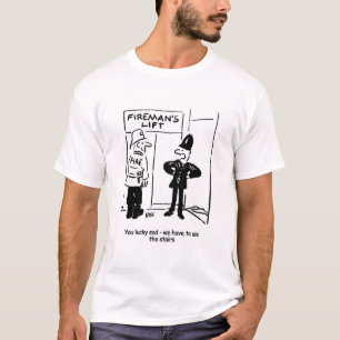 Camiseta O desenho animado do homem de fogo