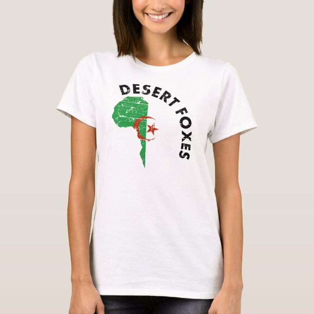 Camiseta O deserto Foxes Argélia (Frente)
