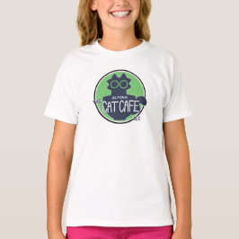Camiseta O Design Clássico do Logotipo do Alaska Cat Cafe