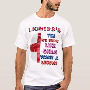 Camiseta O Design da Lioness dá suporte à equipe