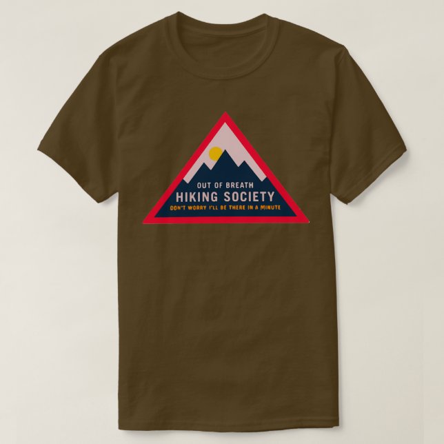 Camiseta O Design Da Sociedade De Caminho De Fora Do Ar (Frente do Design)