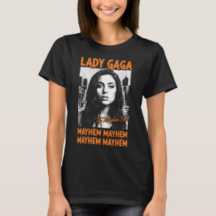 Camiseta O Design da Turnê The Mayhemm Ball da Ladys Gagaas