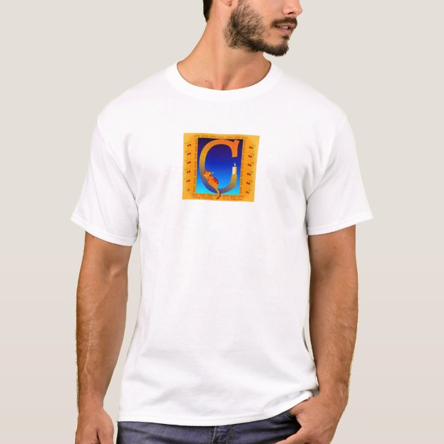 Camiseta O design de C por Debbie Jensen (Frente)