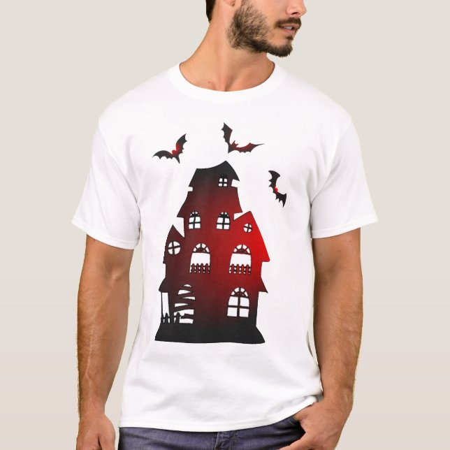 Camiseta o design de halloween (Frente)