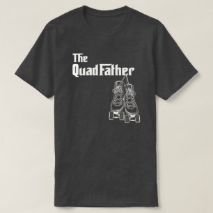 Camiseta O design de patinagem do cilindro do QuadPadre