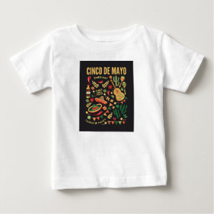 Camiseta O design do cinco de mayo