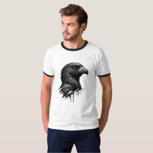 Camiseta O Design do Falcão Negro