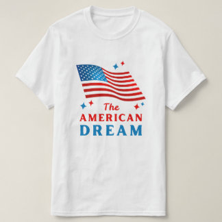 Camiseta O design do sonho americano.