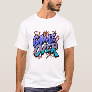 Camiseta O design estilo grafite "GAME OVER"