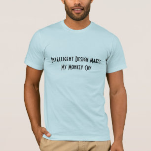 Camiseta O design inteligente faz meu macaco gritar