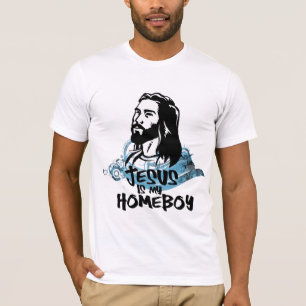 Camiseta O design Jesus de Riyah-Li é meu ficar em casa