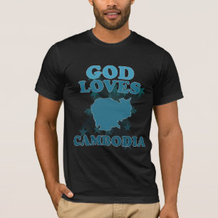 Camiseta O deus ama Cambodia