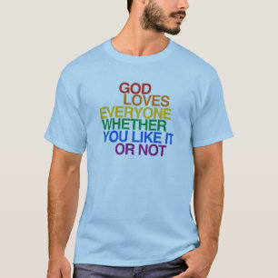 CAMISETA O DEUS AMA TODOS -
