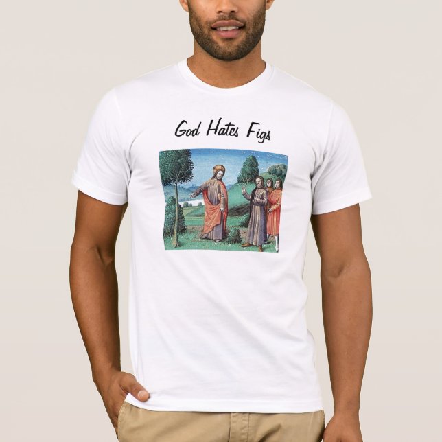 Camiseta O deus deia figos (Frente)