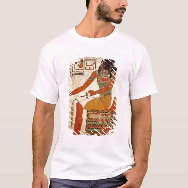 Camiseta O deus, Khepri, do túmulo de Nefertari (Frente)