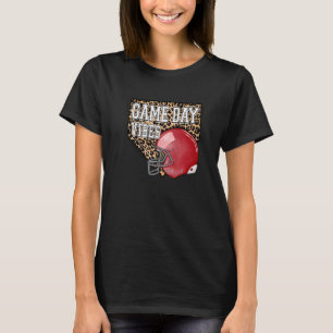 Camiseta O Dia Americano de Jogo de Futebol Vibes Tee Foot