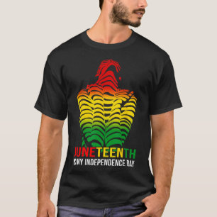 Camiseta O Dia da Independência é afro-americano 1865