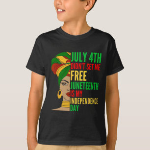 Camiseta O Dia da Independência é História Negra e Direitos