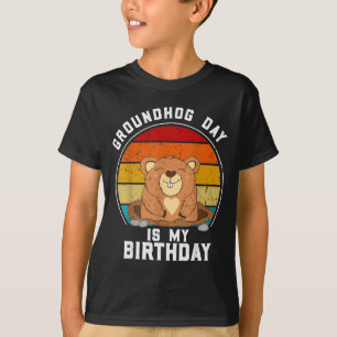 Camiseta O Dia da Marmota é Meu Aniversário - 2 de Fevereir