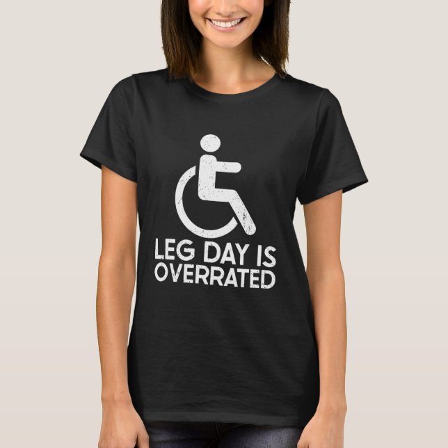 Camiseta O Dia Da Perna É Sobreavaliado Na Perna De Perturb (Frente)