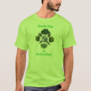 Camiseta O Dia da Terra é cada dia
