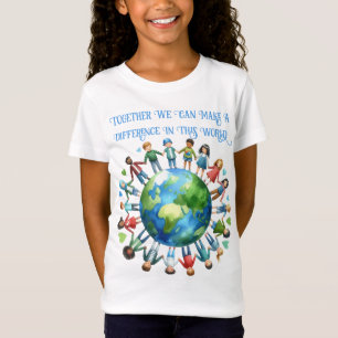 Camiseta O Dia Da Terra Juntos Podemos Fazer Uma Diferença