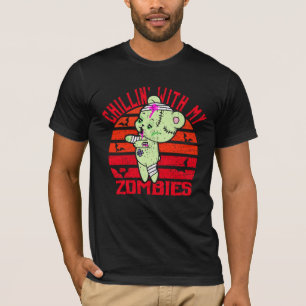 Camiseta O Dia das Bruxas Bonito está a chorar com o meu u