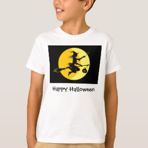 Camiseta O Dia das Bruxas feliz