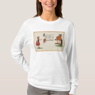 Camiseta O Dia das Bruxas GreetingKid na cerca