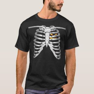 Camiseta O Dia das Bruxas Ribcage