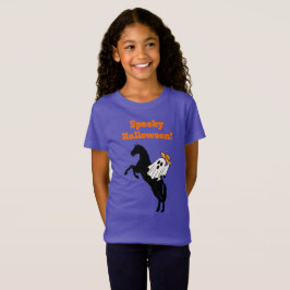 Camiseta O Dia das Bruxas Spooky é um cavalo jogando fora u