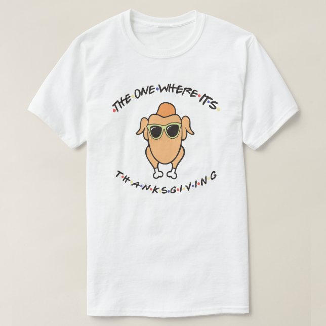 Camiseta O Dia de Ação de Graças (Frente do Design)