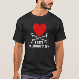 Camiseta O Dia de os namorados do Ódio Adorava o Namorado R