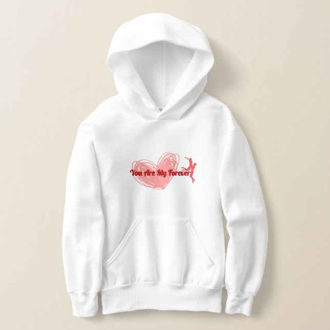 Camiseta O Dia de os namorados Romático Hoodie "Você É Meu  (Postura )