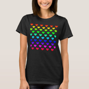 Camiseta O dia de ponto 2022 multicolorido do arco-íris do