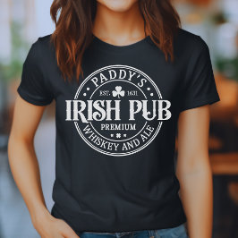 Camiseta O Dia de São Patrício de Pub Irlandês do Paddy