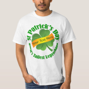 Camiseta O Dia de São Patrício o mais alto do leprechaun 