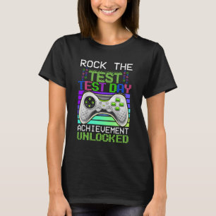 Camiseta O Dia de Teste do Jogador de Jogos do Dia do Profe