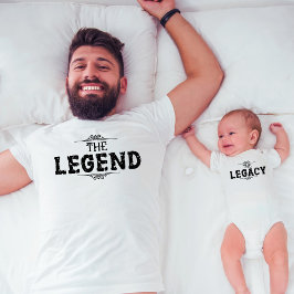 Camiseta O Dia dos Pais Homem Branco Lenda