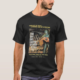 Camiseta O Dia em que a Terra Parou - poster 1951 Es
