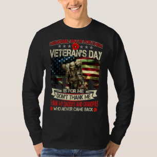 Camiseta O Dia Memorial É Para Eles O Dia dos Veteranos É P