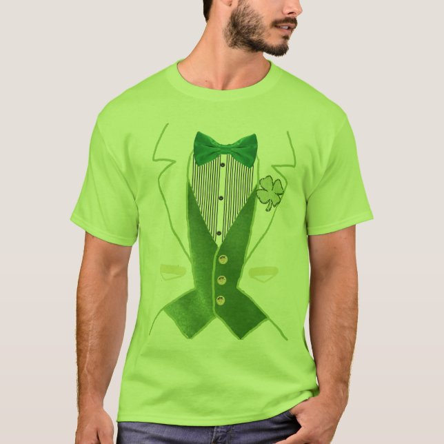 Camiseta O dia Tux de St Patrick (Frente)